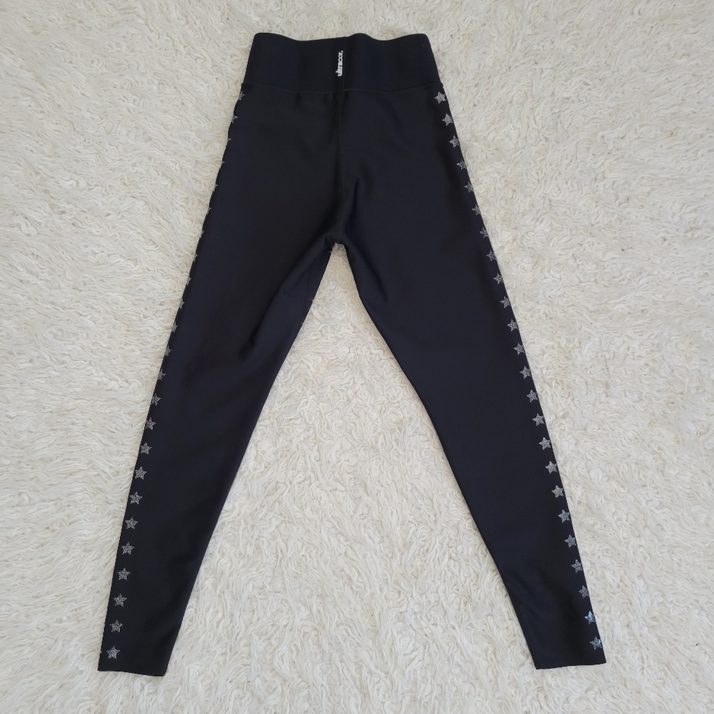 Ultracor Soul Cycle Star Leggings Sz M Black Athleisure - Picture 10 of 10
